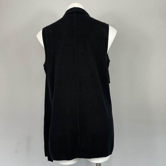 The Kooples Sport Wool Cashmere sleeveless open front cardigan vest sweater S - Picture 9 of 16